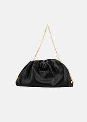 Clutch in vera pelle