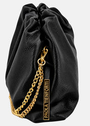 Clutch in vera pelle