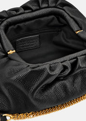 Clutch in vera pelle