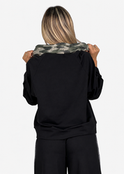 Felpa donna bicolore