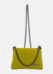 Pochette in neoprene con dettagli argento