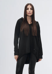 Felpa oversize con cappuccio