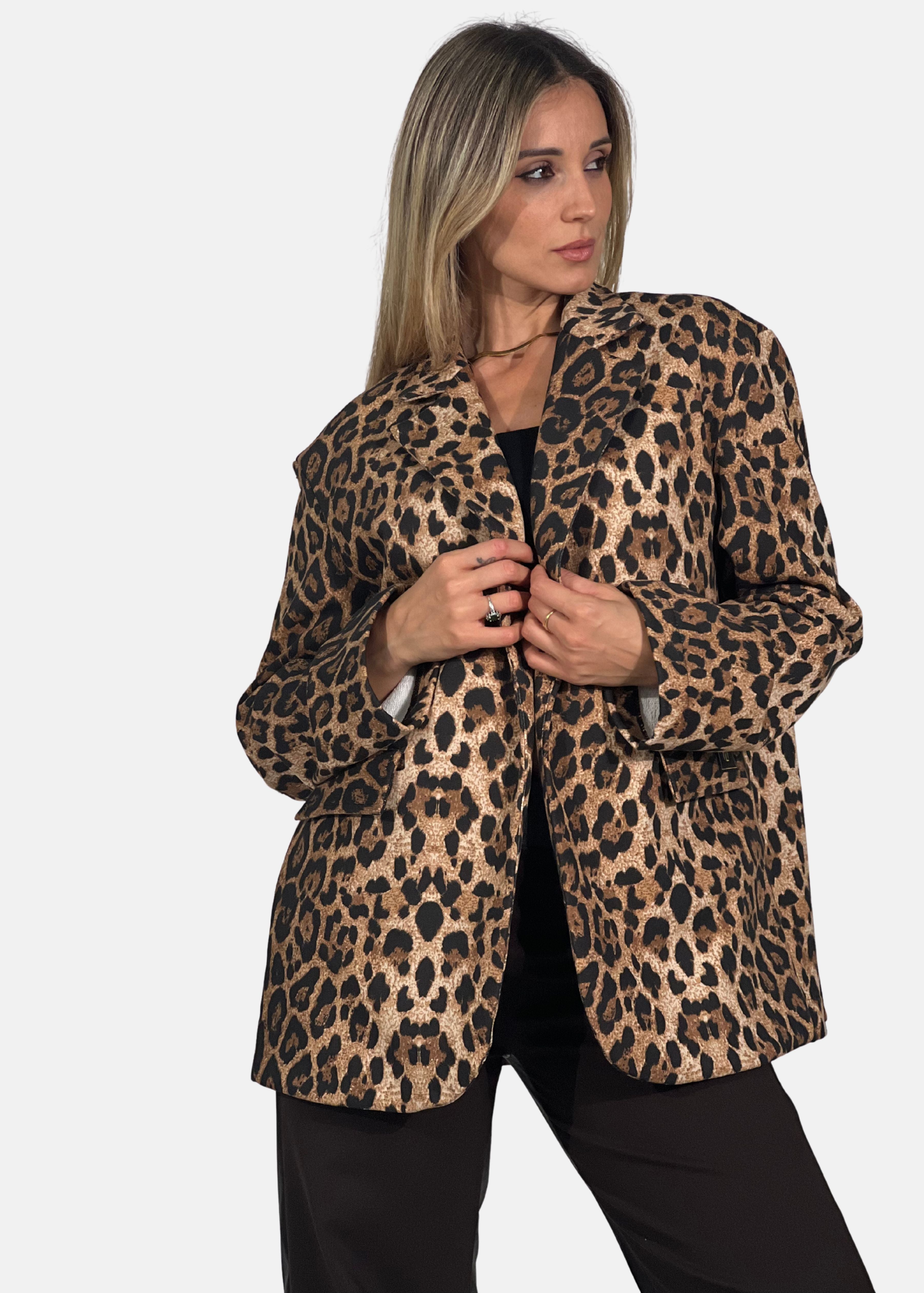 Giacca Donna Over Animalier