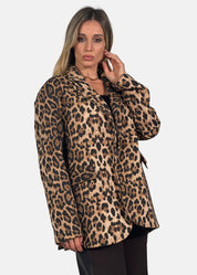 Giacca Donna Over Animalier