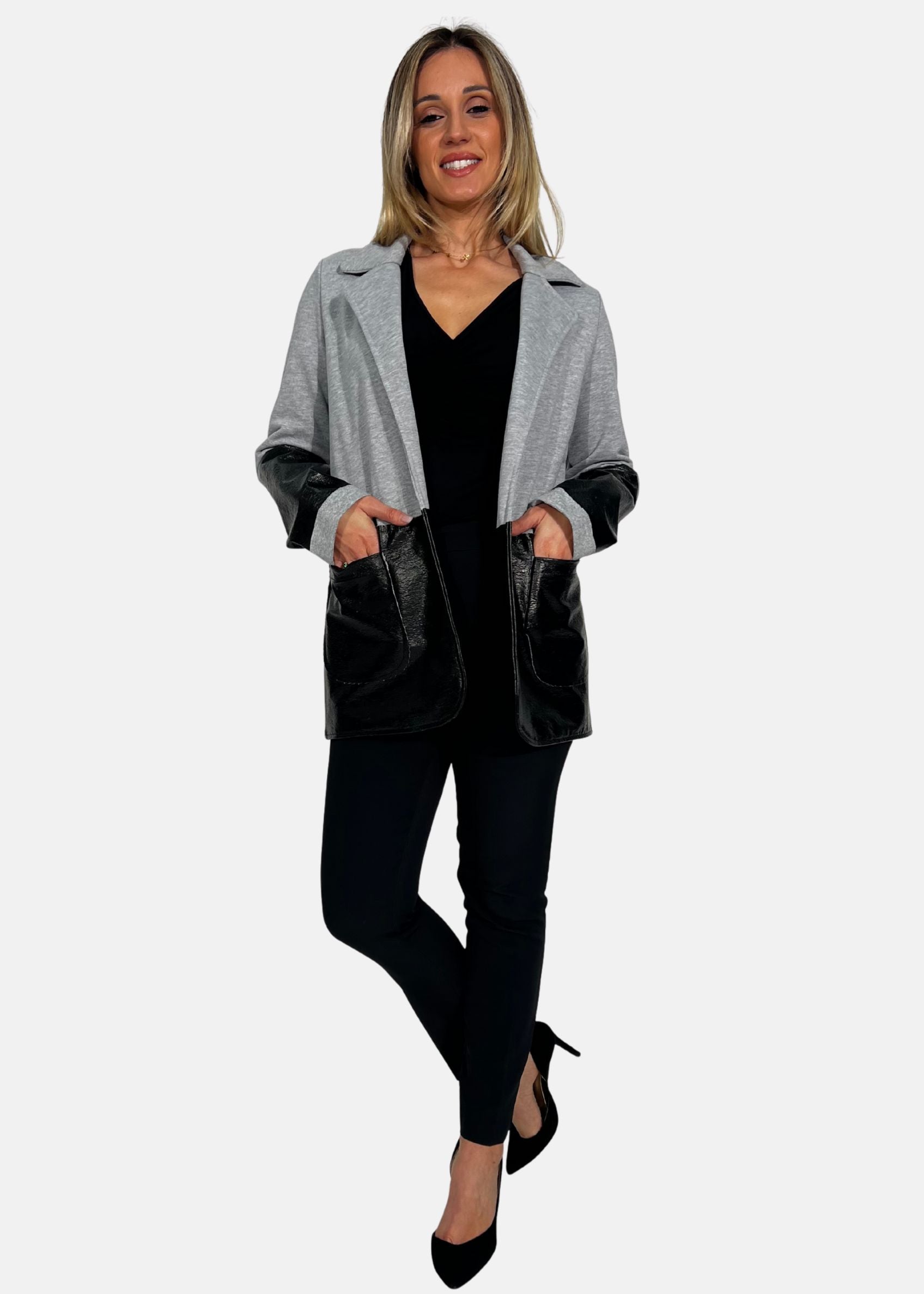 Giacca Donna Felpa ed Ecopelle