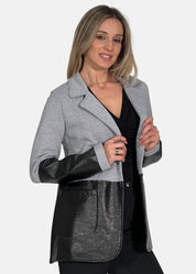 Giacca Donna Felpa ed Ecopelle