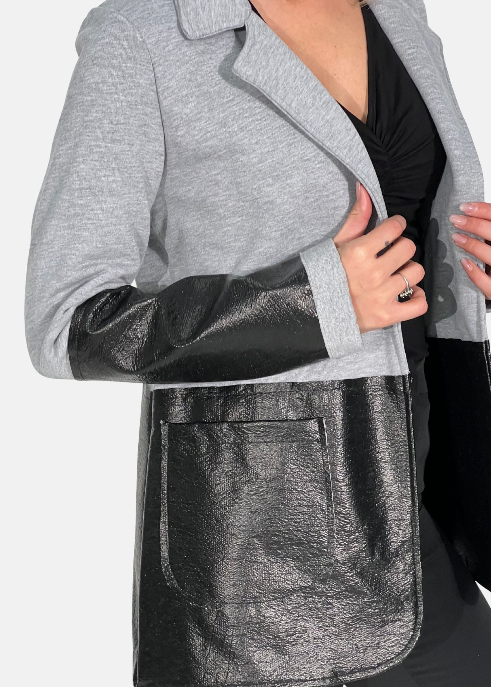 Giacca Donna Felpa ed Ecopelle