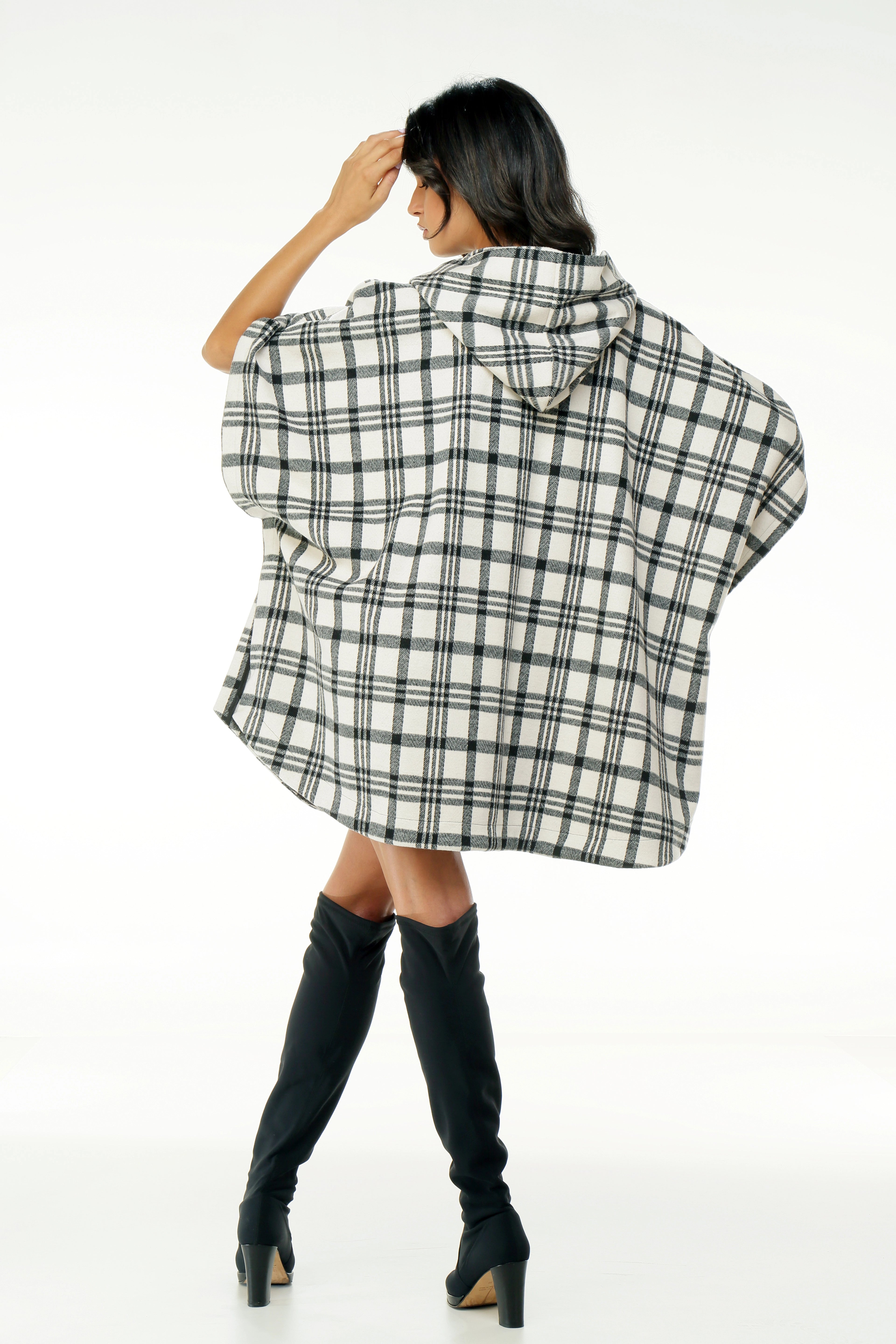 Poncho con zip