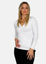 Maglia Donna scollo a V Arricciato