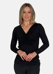 Maglia Donna scollo a V Arricciato