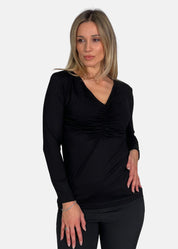 Maglia Donna scollo a V Arricciato