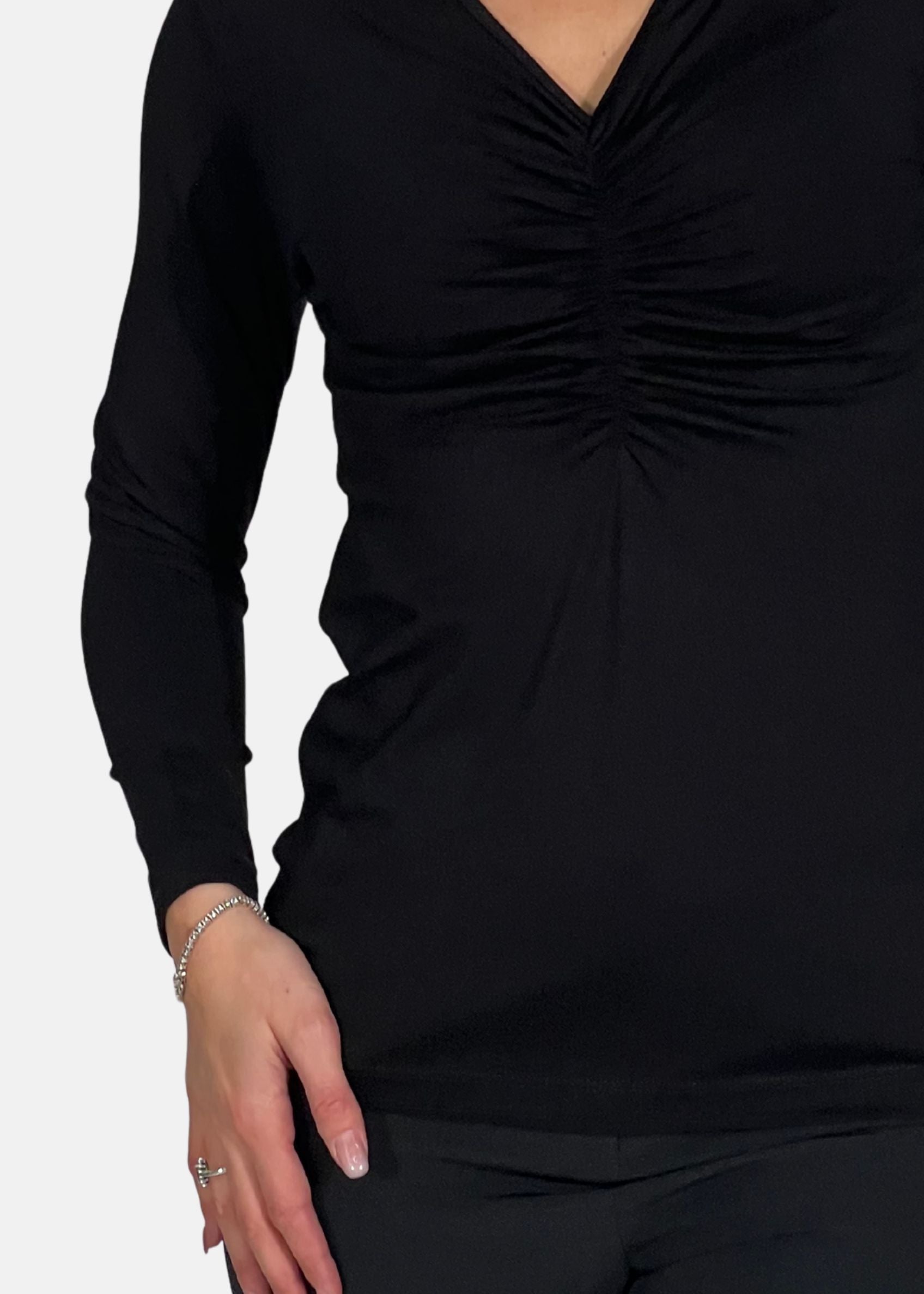 Maglia Donna scollo a V Arricciato