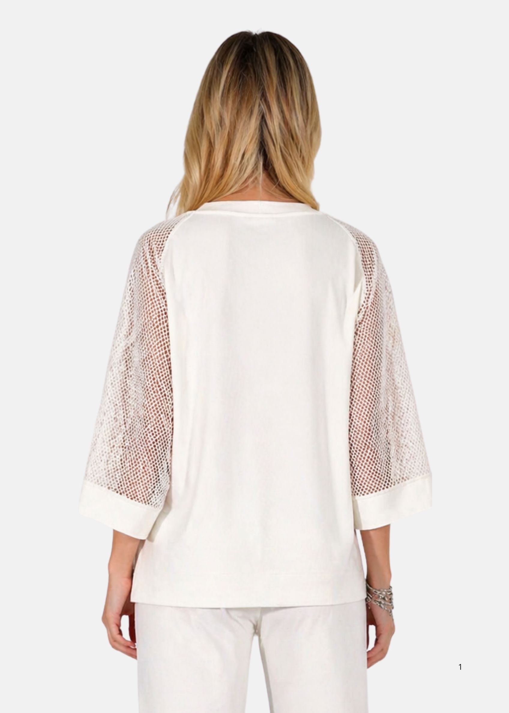 Maglia con inserti in rete