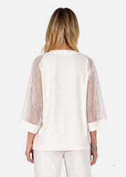 Maglia con inserti in rete