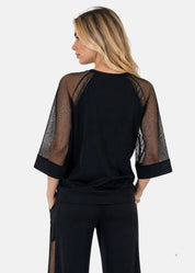Maglia con inserti in rete