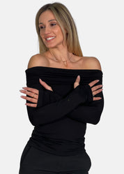 Maglia Donna scollo Bardot