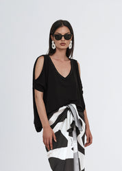 Maglia in jersey di viscosa