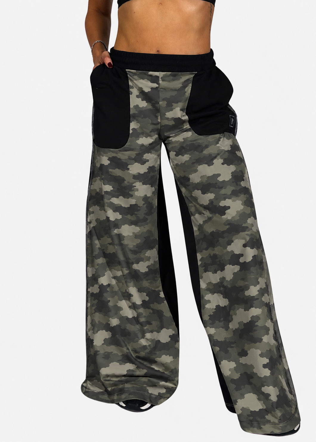 Pantalone a palazzo donna bicolore