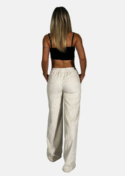 Pantalone a palazzo in velluto