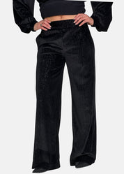 Pantalone a Palazzo in Ciniglia Lurex