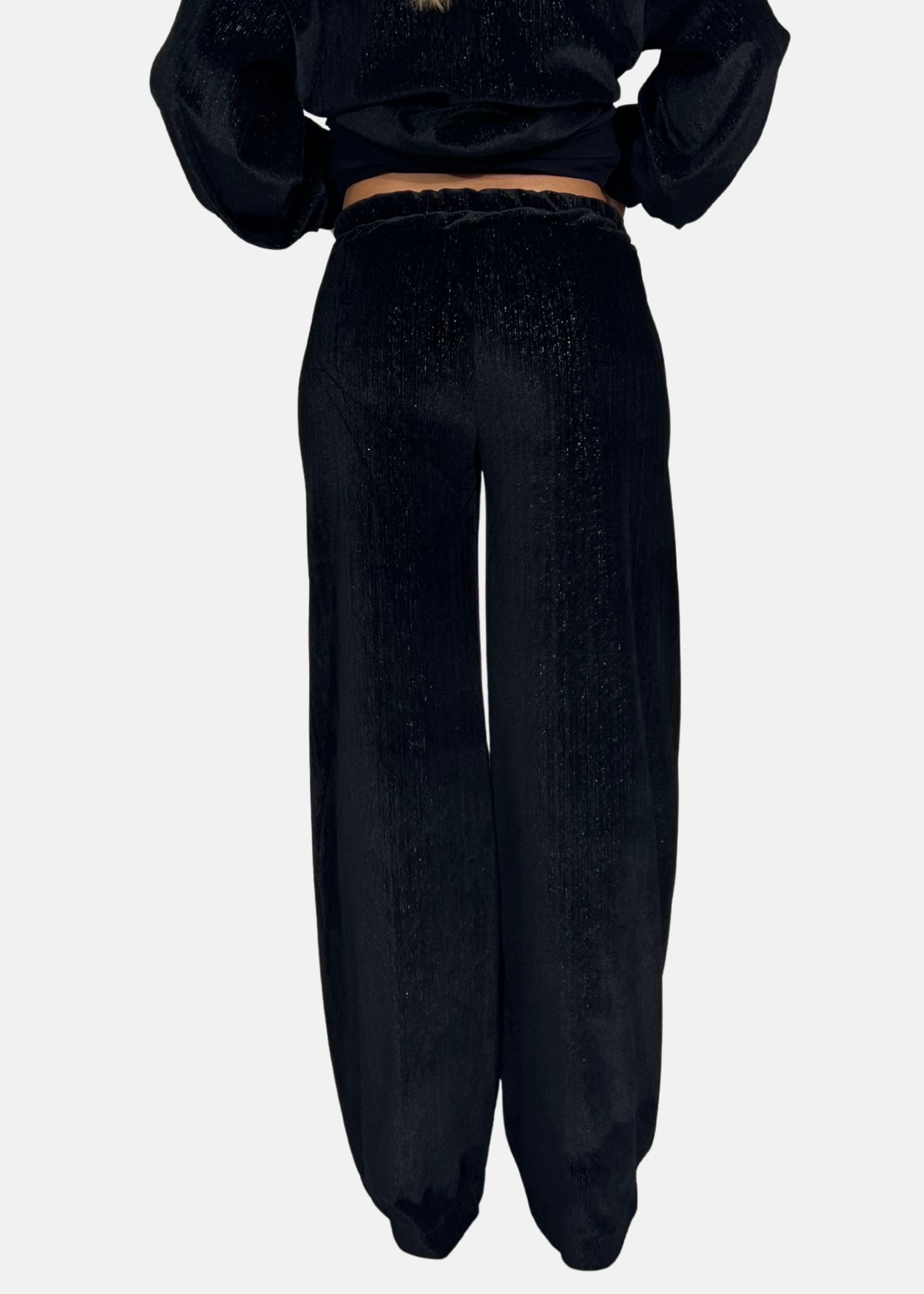 Pantalone a Palazzo in Ciniglia Lurex