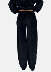 Pantalone a Palazzo in Ciniglia Lurex