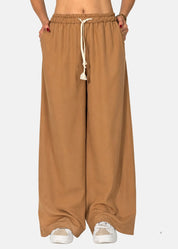 Pantalone Palazzo in Popeline di Viscosa