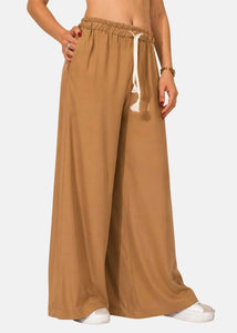 Pantalone Palazzo in Popeline di Viscosa