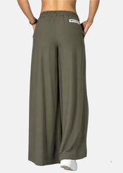 Pantalone Palazzo in Popeline di Viscosa