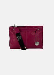 Borsa medium a tracolla  in pelle morbida con dettagli argento
