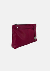 Borsa medium a tracolla  in pelle morbida con dettagli argento