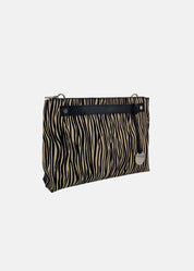 Borsa medium a tracolla  in pelle scamosciata