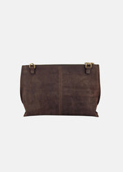 Borsa medium a tracolla  in pelle scamosciata