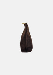 Borsa medium a tracolla  in pelle scamosciata