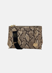 Borsa medium a tracolla  in pelle rettile
