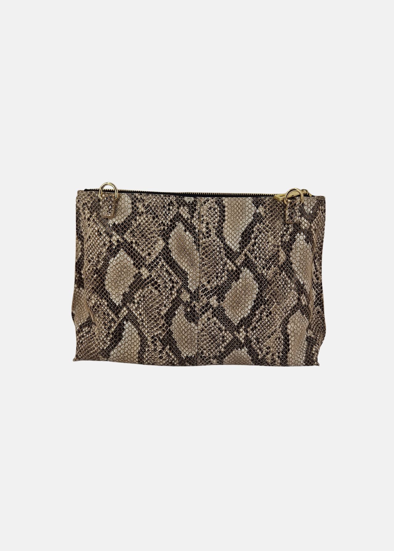 Borsa medium a tracolla  in pelle rettile