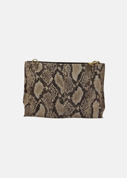 Borsa medium a tracolla  in pelle rettile
