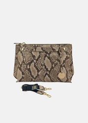 Borsa medium a tracolla  in pelle rettile