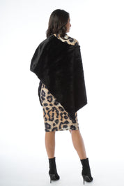 Poncho in ecopelliccia