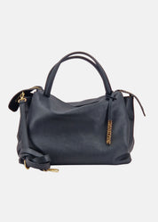 Bauletto medium in pelle morbida con dettagli oro