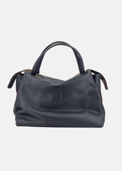 Bauletto medium in pelle morbida con dettagli oro