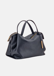 Bauletto medium in pelle morbida con dettagli oro