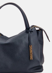 Bauletto medium in pelle morbida con dettagli oro