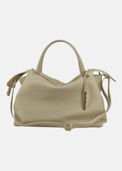 Bauletto medium in pelle morbida con dettagli oro