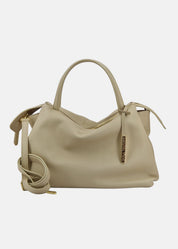 Bauletto medium in pelle morbida con dettagli oro