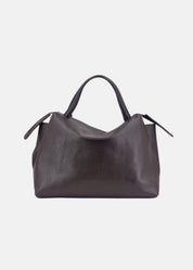 Bauletto medium in pelle morbida con dettagli oro