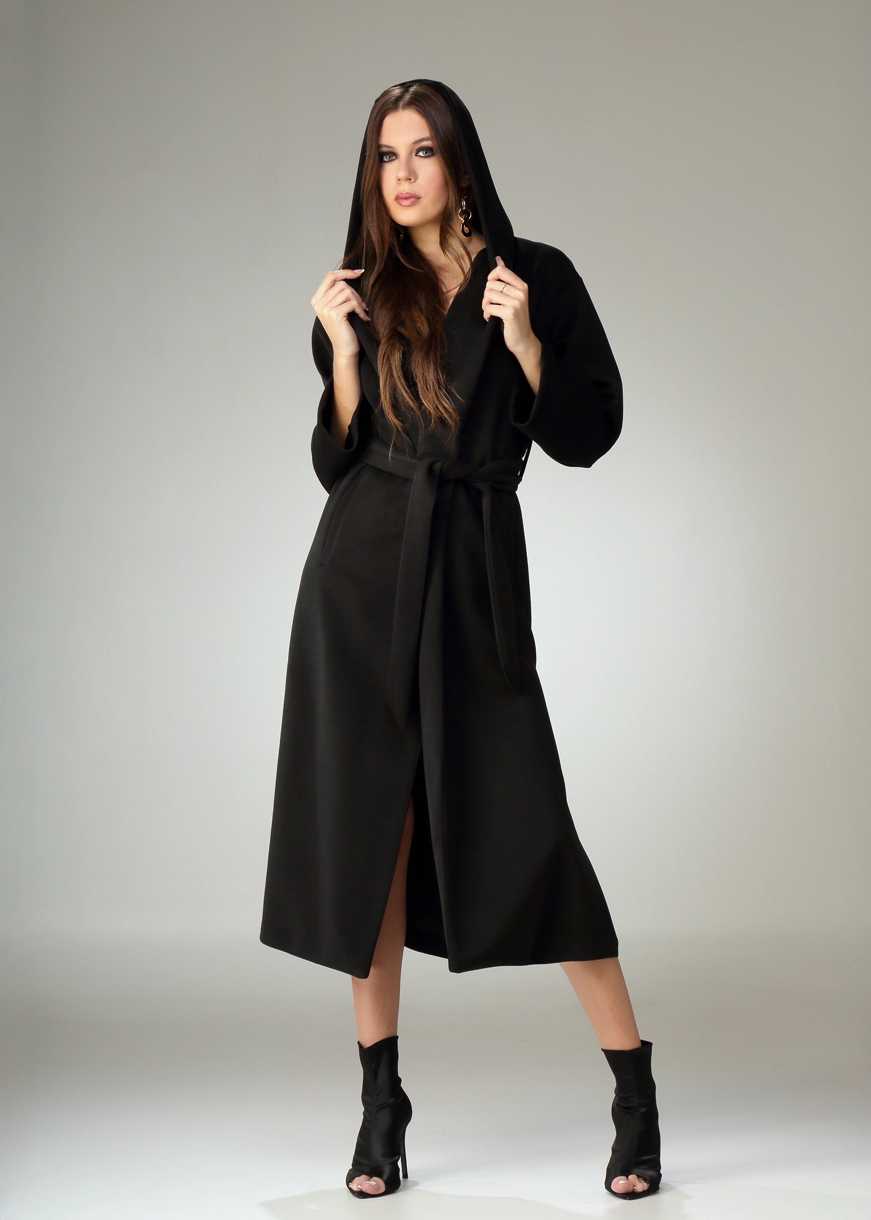 Cappotto con cappuccio