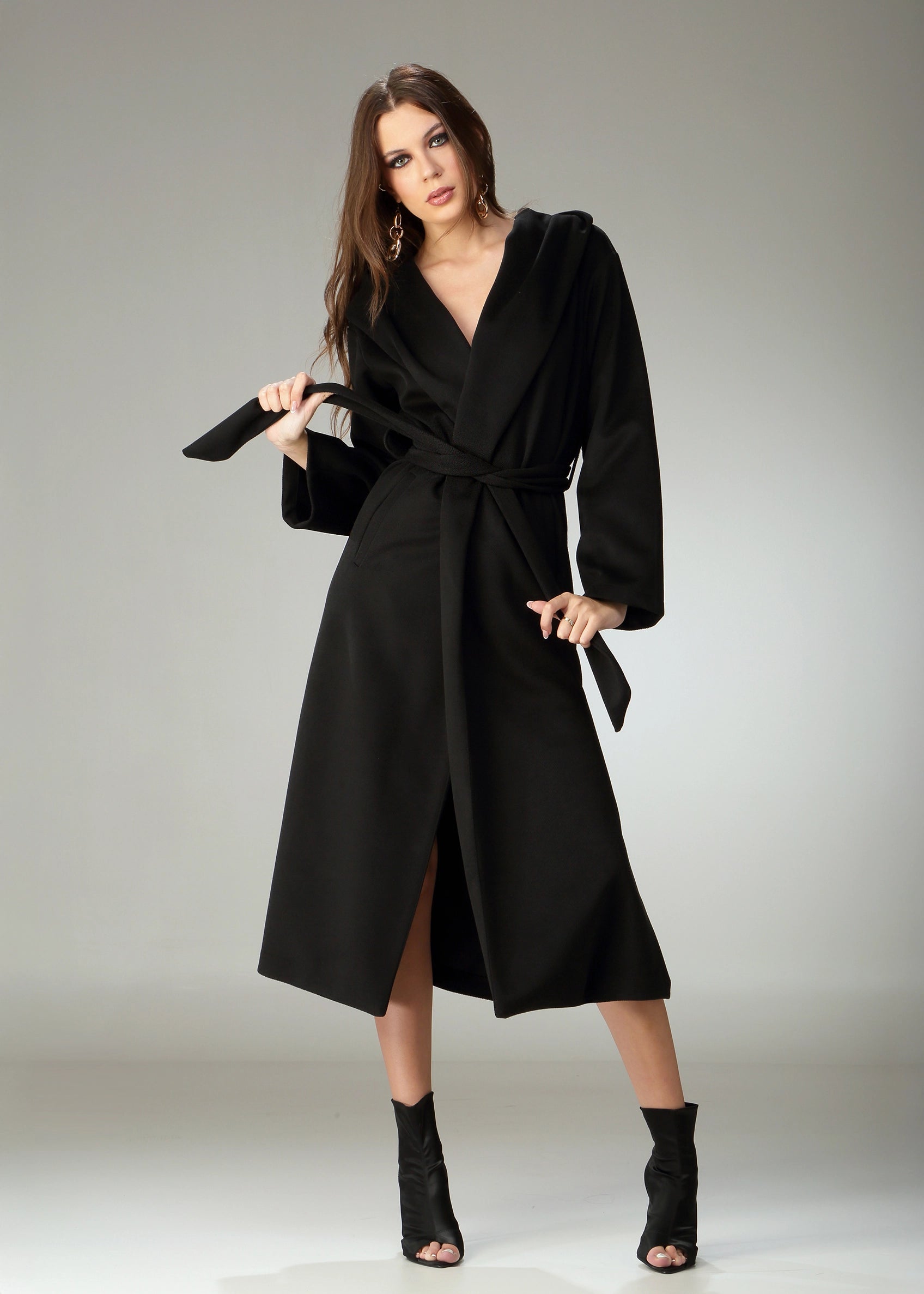 Cappotto con cappuccio