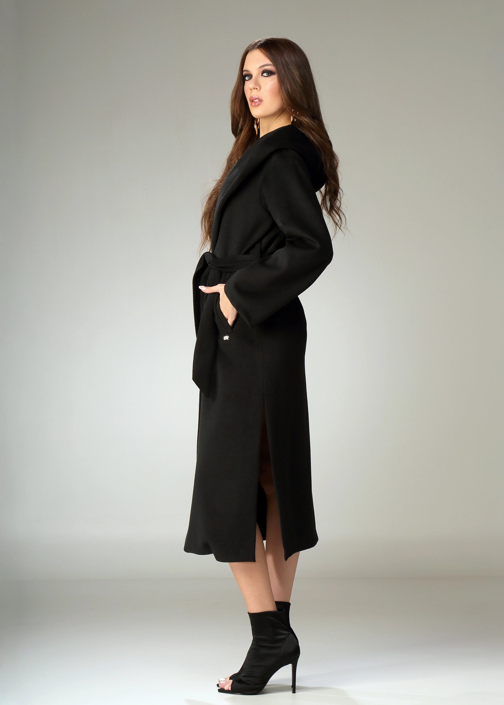Cappotto con cappuccio