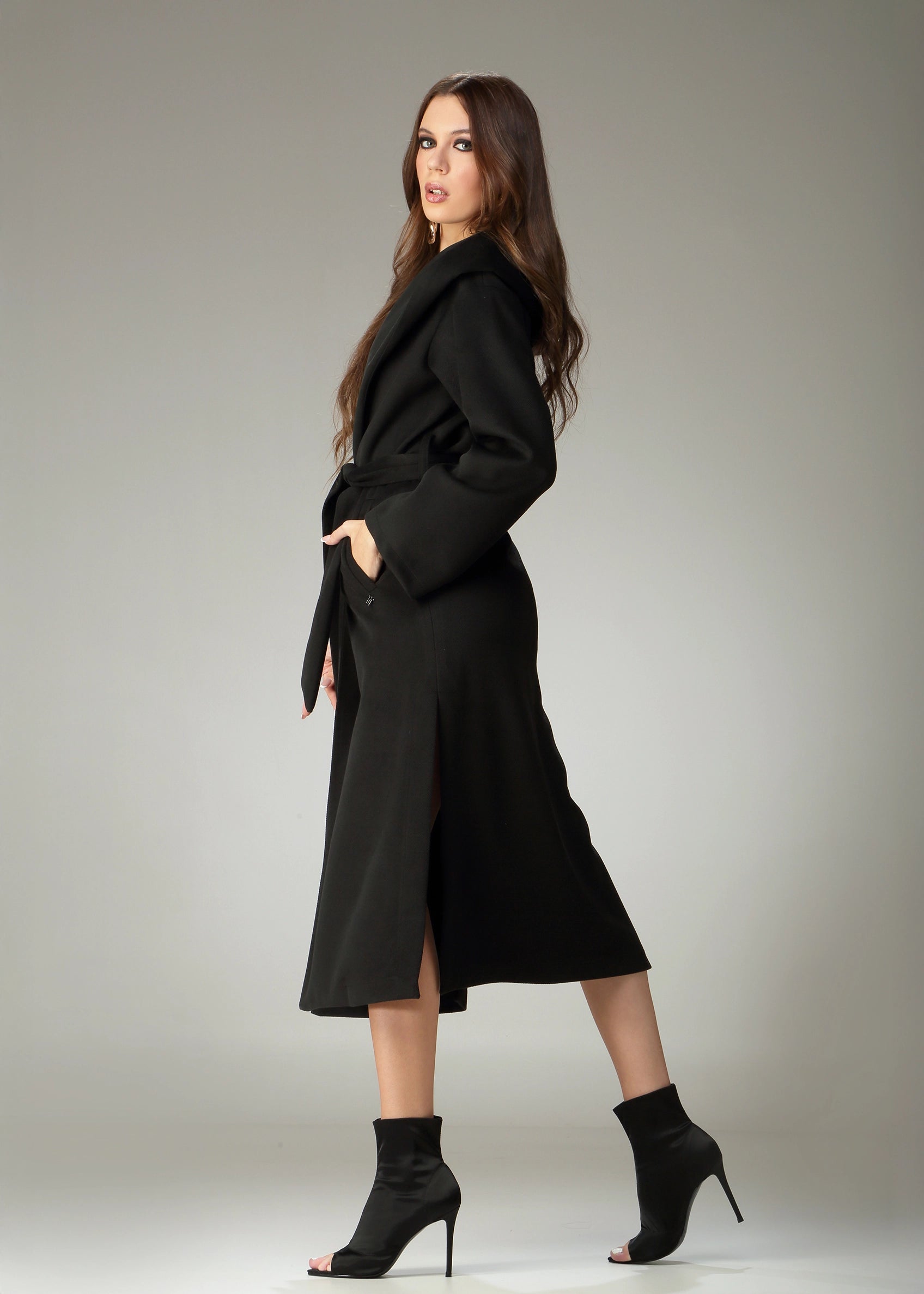 Cappotto con cappuccio